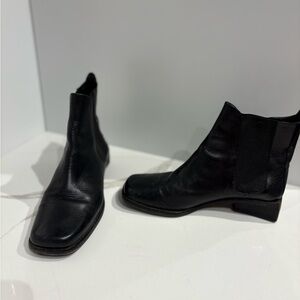 Cole Haan Sleek Black Ankle Boots